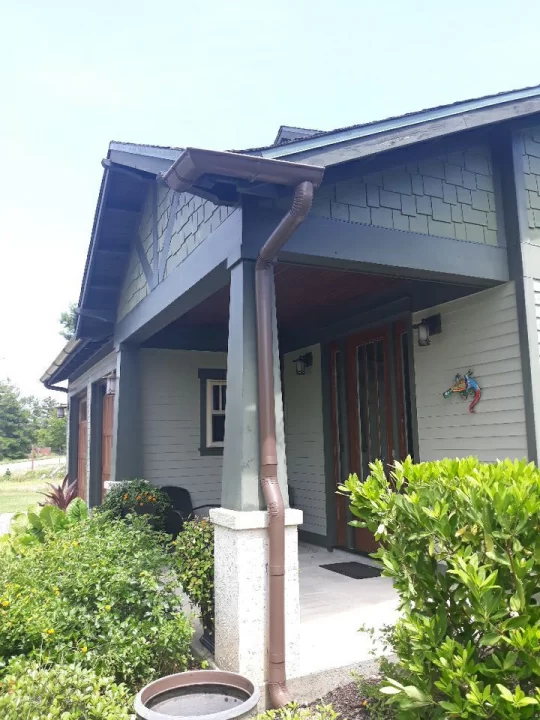 Brown Half Round Gutters Cape Coral