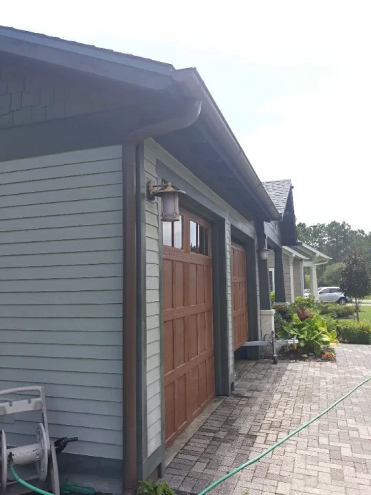 Brown Half Round Gutters Cape Coral