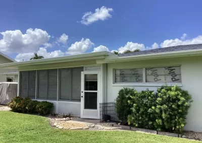 White Seamless Gutters – Cape Coral, FL