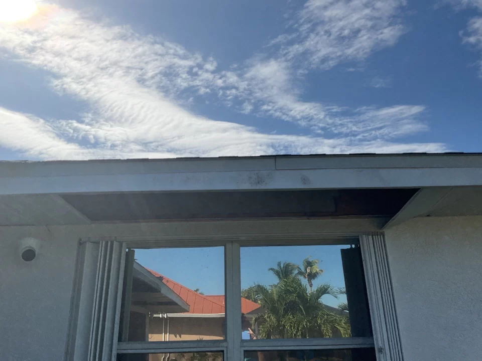 White Fascia and Soffit Gutters - Cape Coral,FL